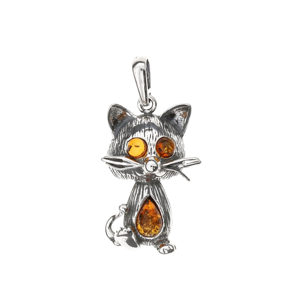 Amber Cat Pendant