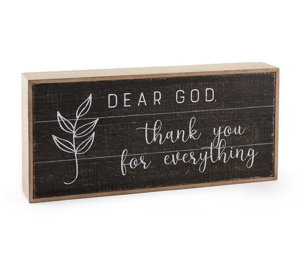 DEAR GOD, thank you for everything.
