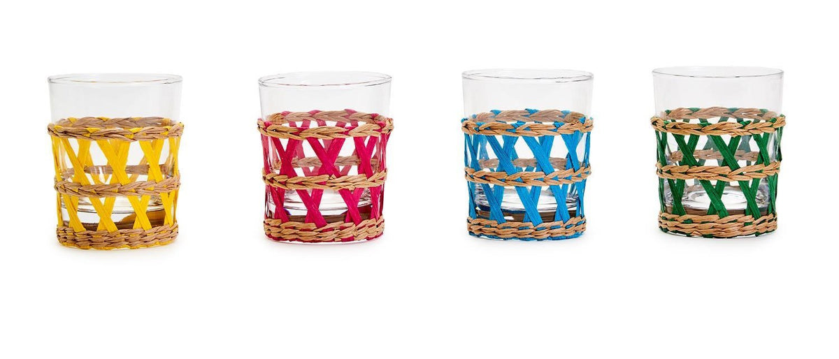 Hampton Lattice Double Old Fashion Glasses