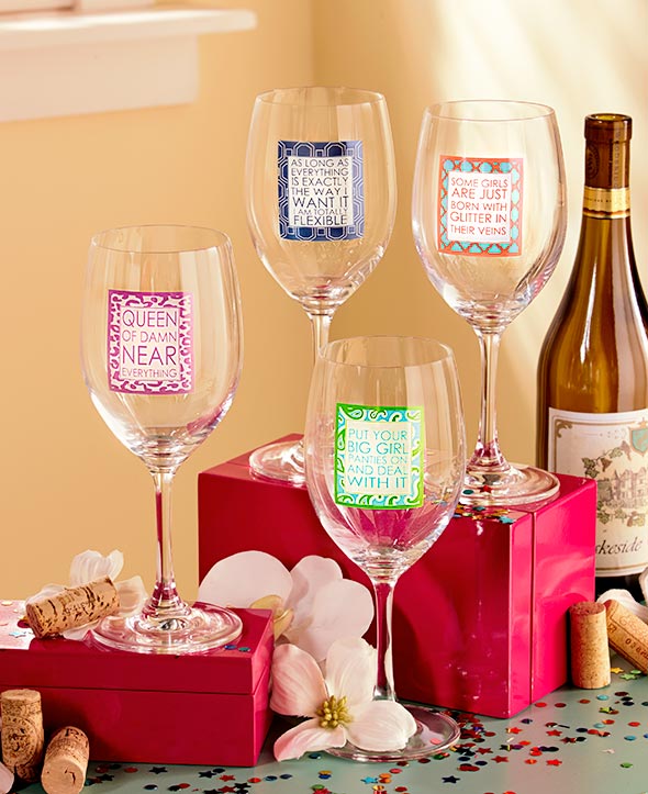 Mary Phillips Wine Glasses