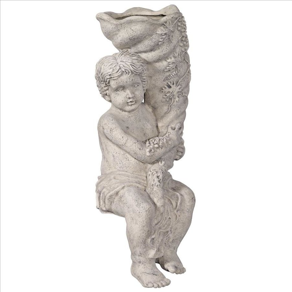 Baby Zeus with Horn Cornucopia Planter