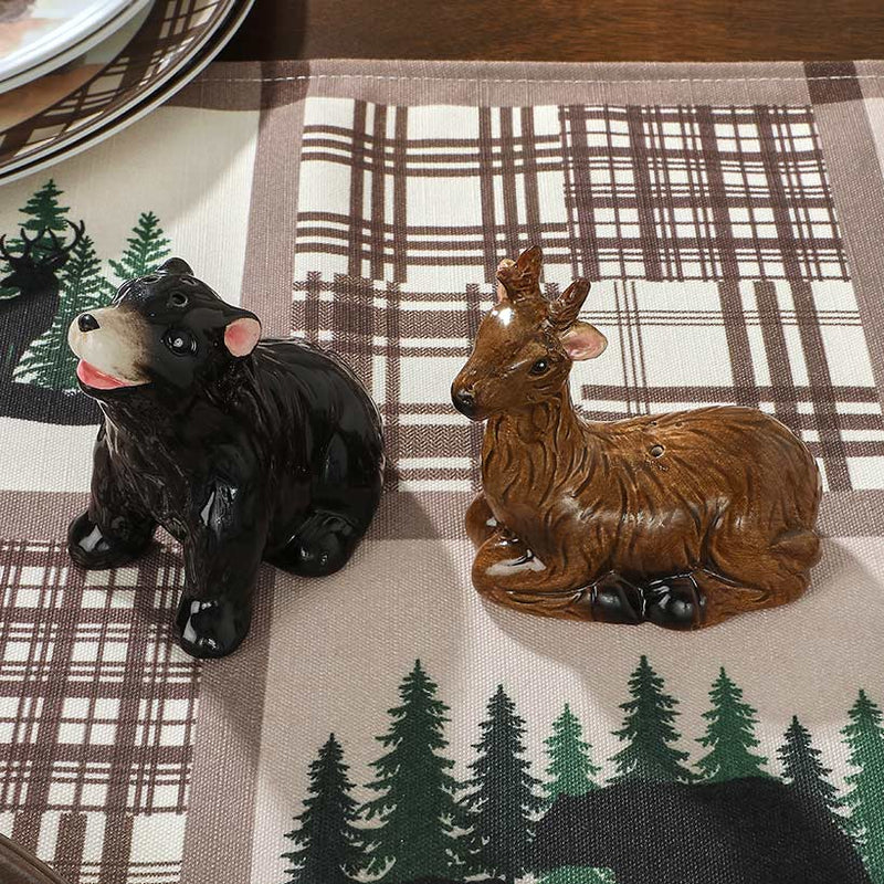Bear and Deer Salt n Pepper Shakers