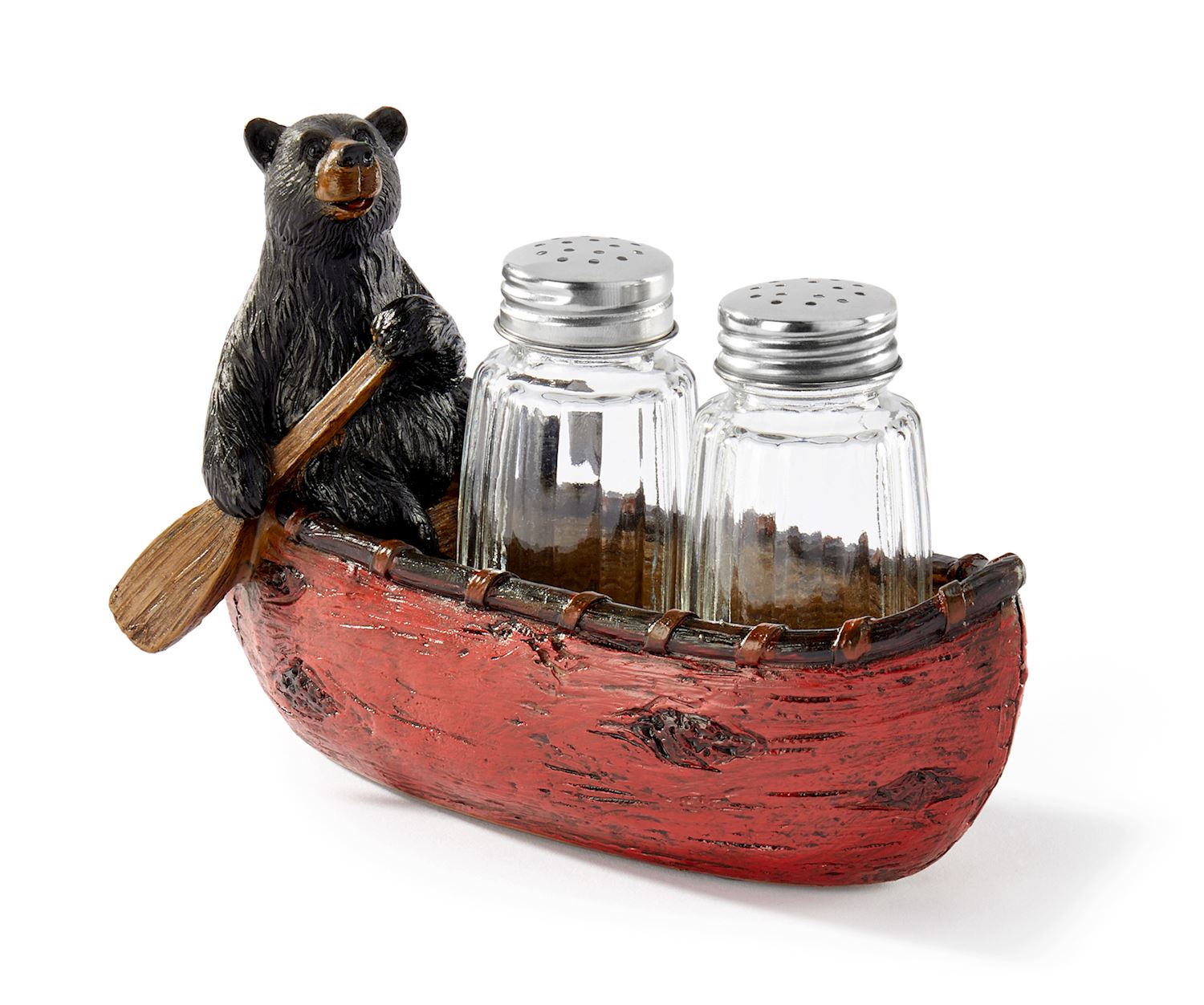 Bear on Boat Salt & Pepper Set