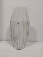 White Faux Marble Vase - Special Buy