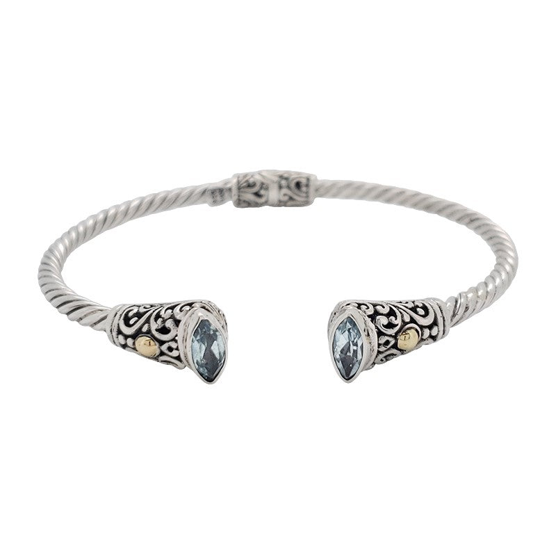 Blue Topaz Sterling Silver Bracelet