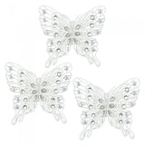 White Butterfly Ornament Set of 3