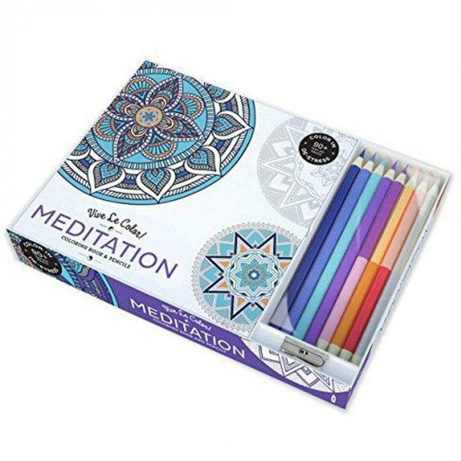 De-Stress Coloring Book Sets with Pencils