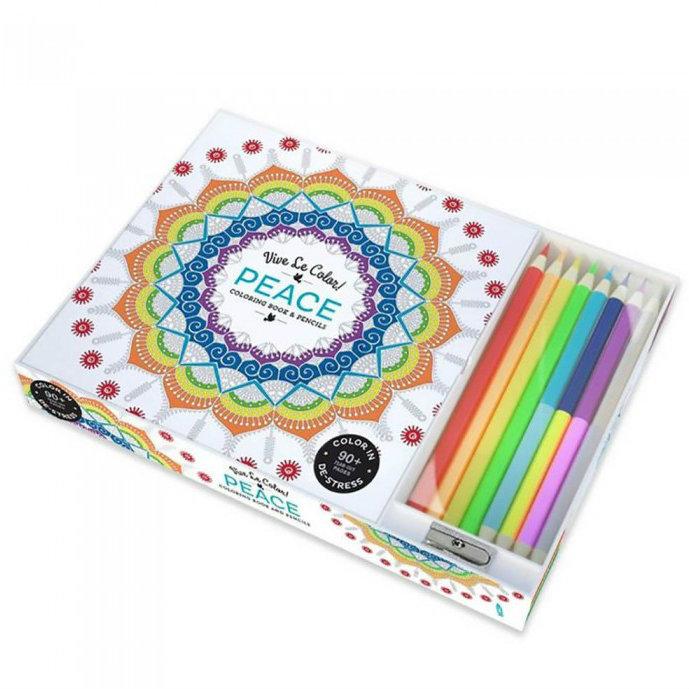 De-Stress Coloring Book Sets with Pencils