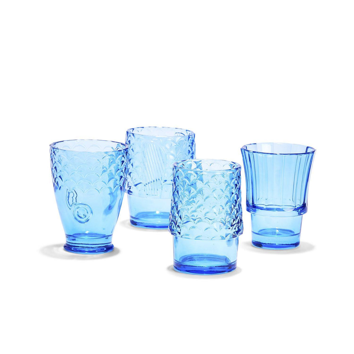 Big Fish Stackable Glasses S/4