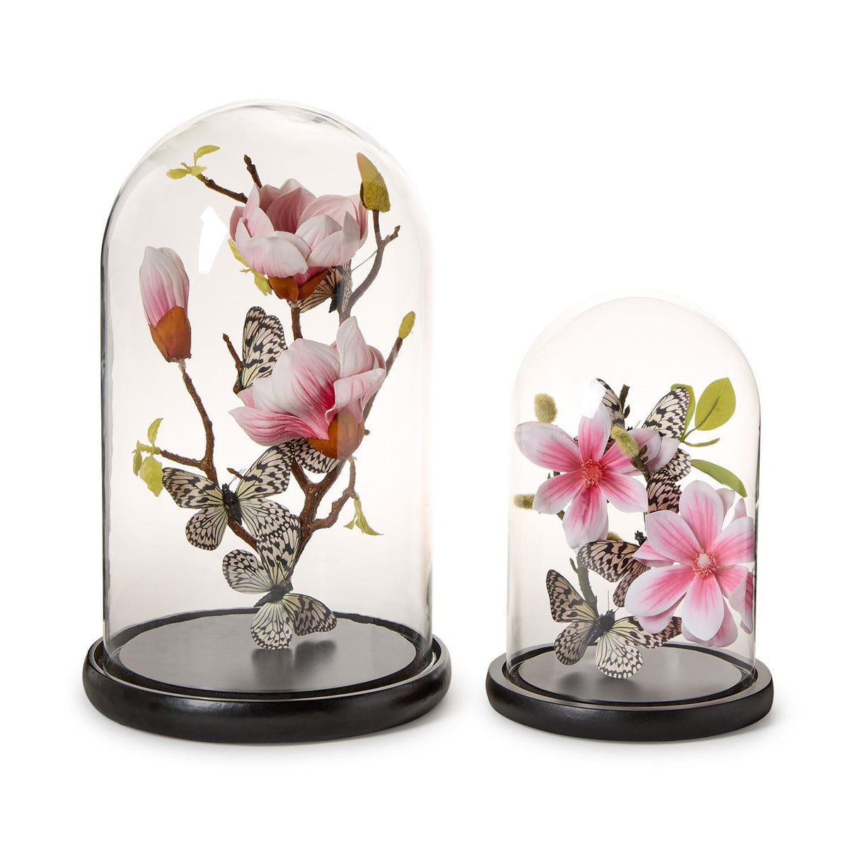 Pink Flora & Butterflies in Dome