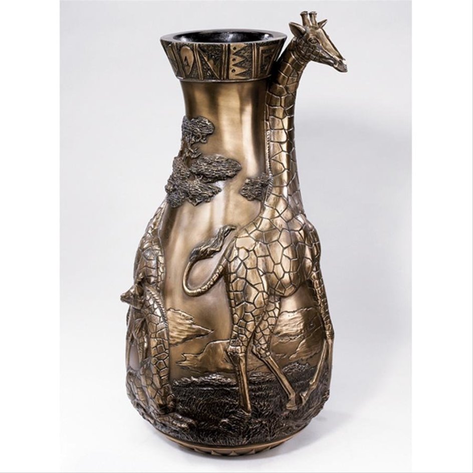 Giraffes of Savanna Vase