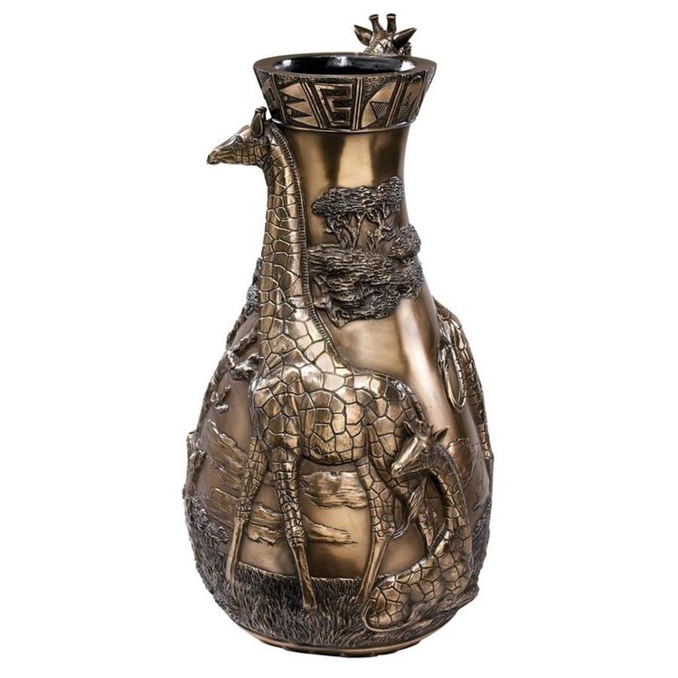 Giraffes of Savanna Vase