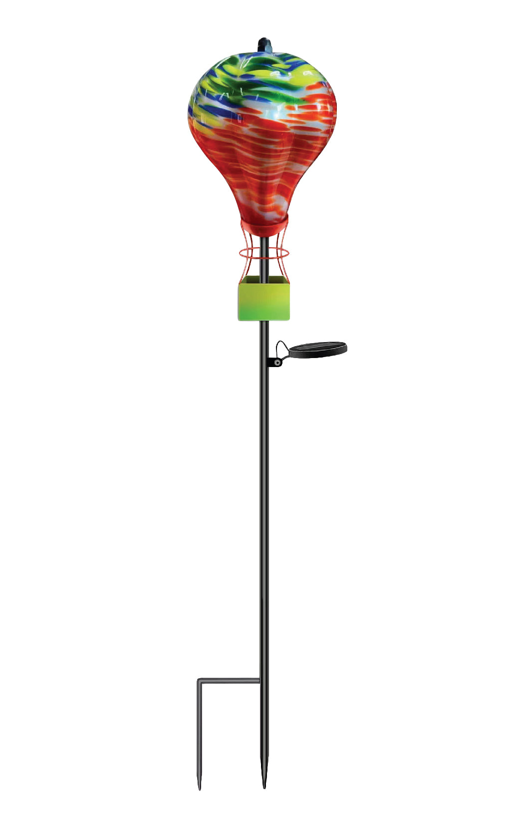 Solar Lighted Glass Air Balloon