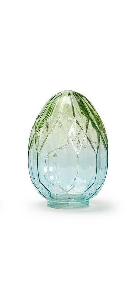 Glass Faceted Easter Eggs