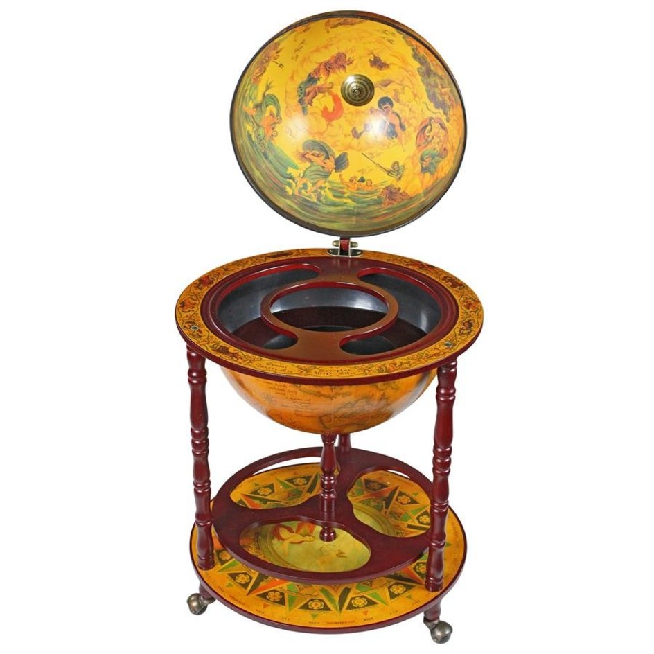 Italian Sixteenth Century Globe Bar Replica