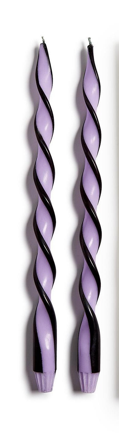 Halloween Black Ribbon Taper Candles