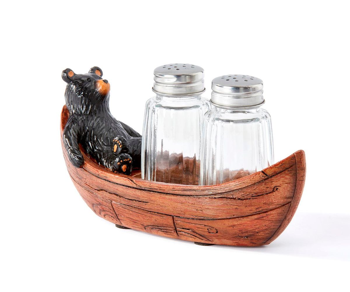 Lounging Bear Salt & Pepper Shaker set