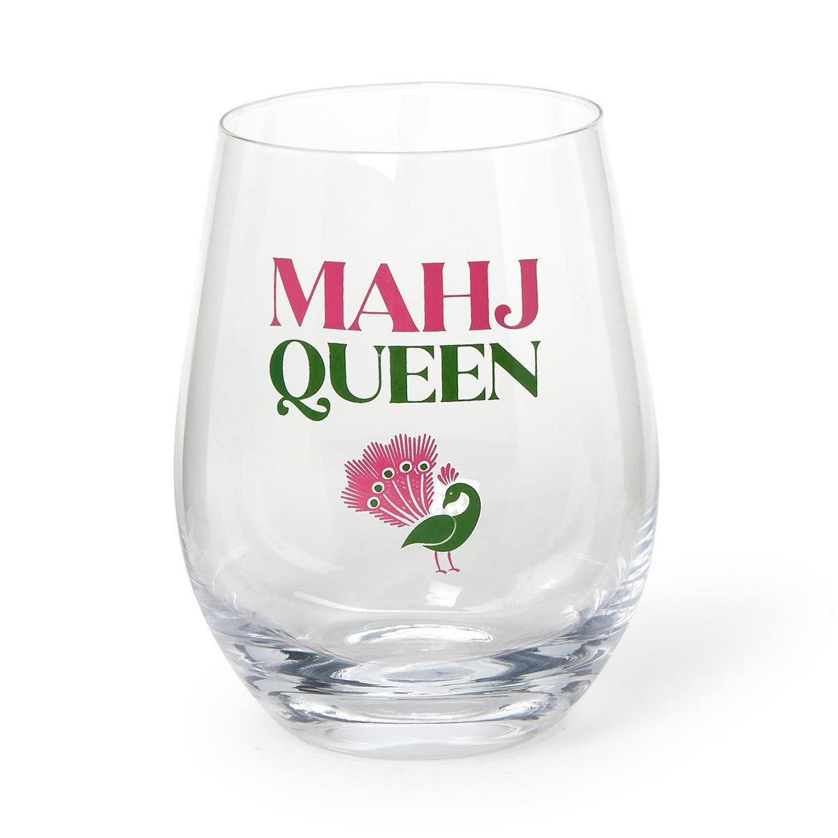 Mahj Queen Wine Glass
