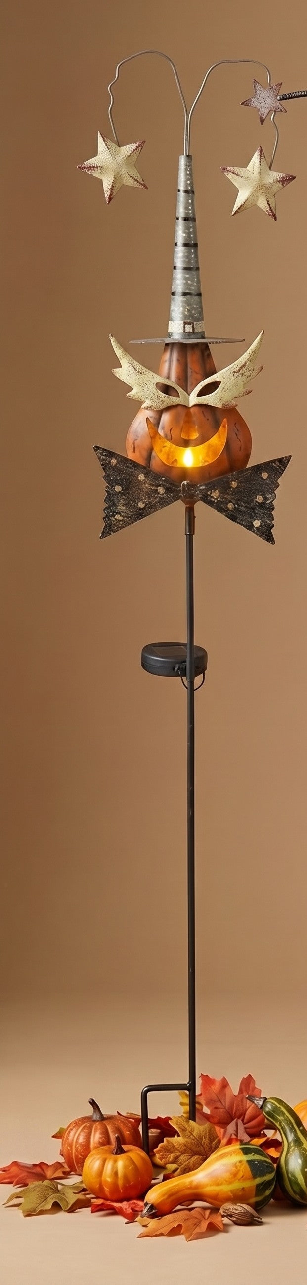 Masked Jack O Lantern Solar Stake