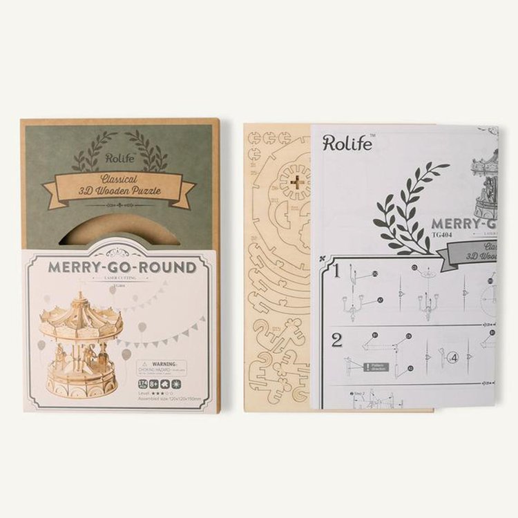 Merry Go Round Wood Puzzle