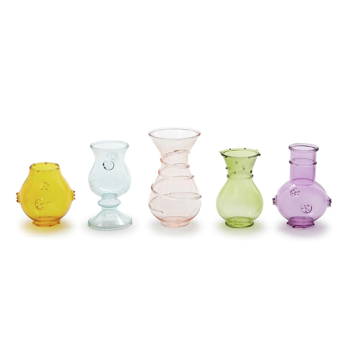 Mini Color Bud Vases S/5
