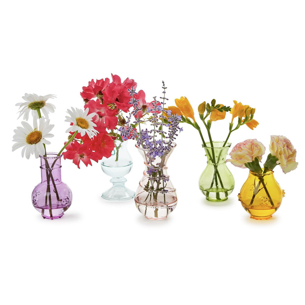 Mini Color Bud Vases S/5