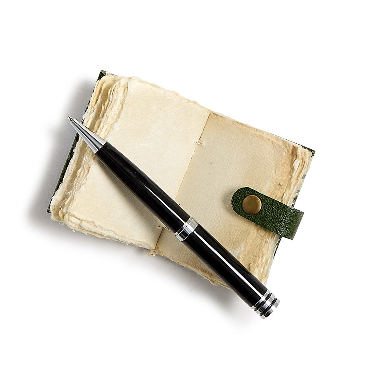 Crushed Leather Deckle Edge Mini Journals