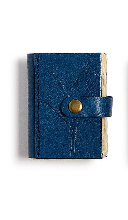 Crushed Leather Deckle Edge Mini Journals