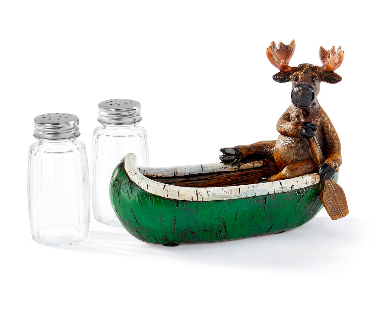 Moose on Boat Salt &amp; Pepper Set