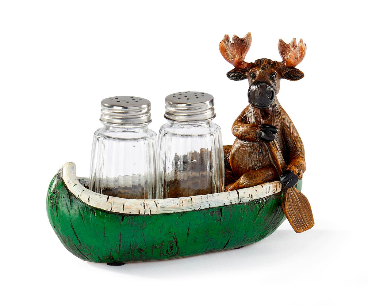 Moose on Boat Salt &amp; Pepper Set