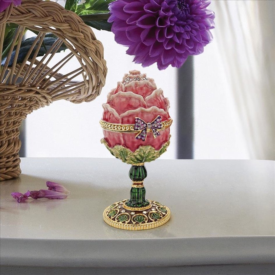 Pink Rose Romanov Egg