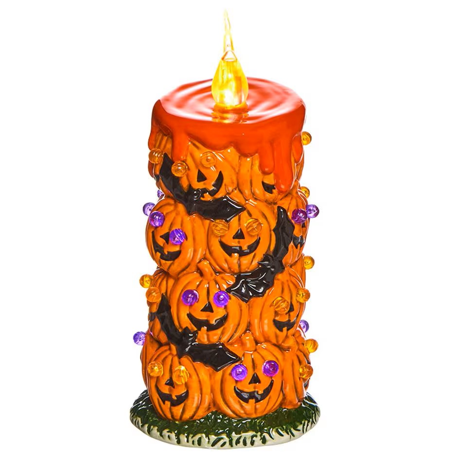 Pumpkin LED Candle