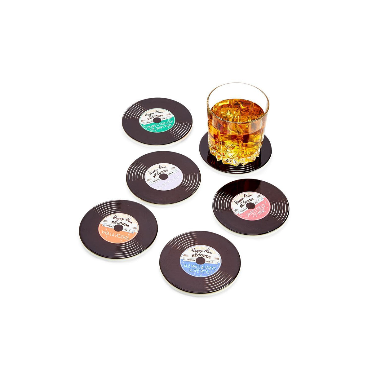 Record Coasters S/6