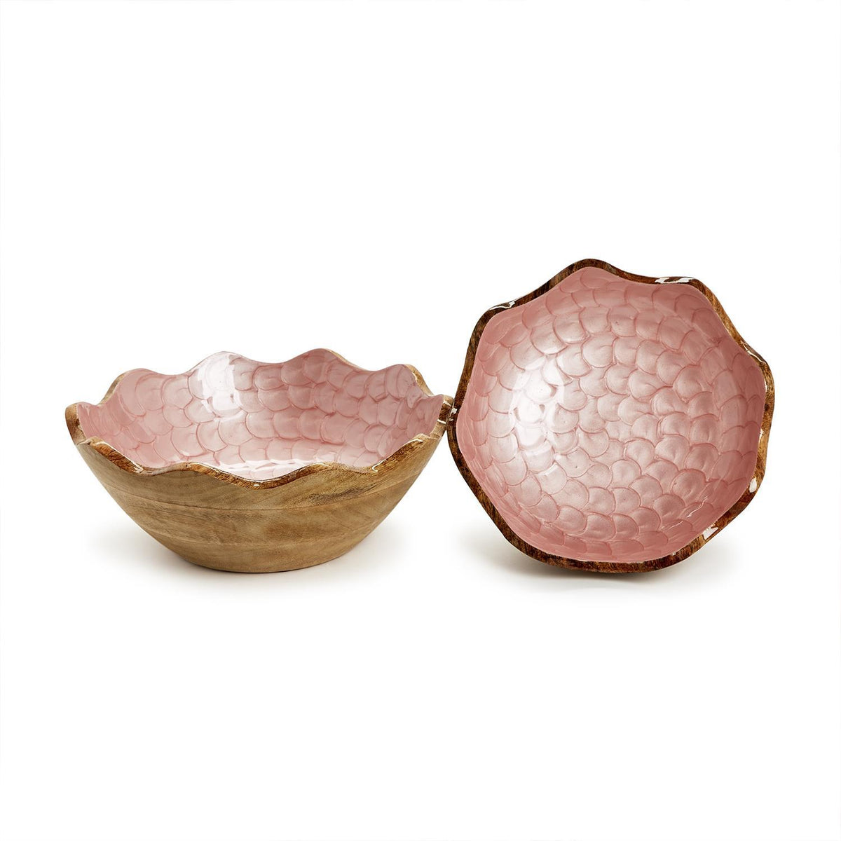 Shimmering Rose Bowls S/2