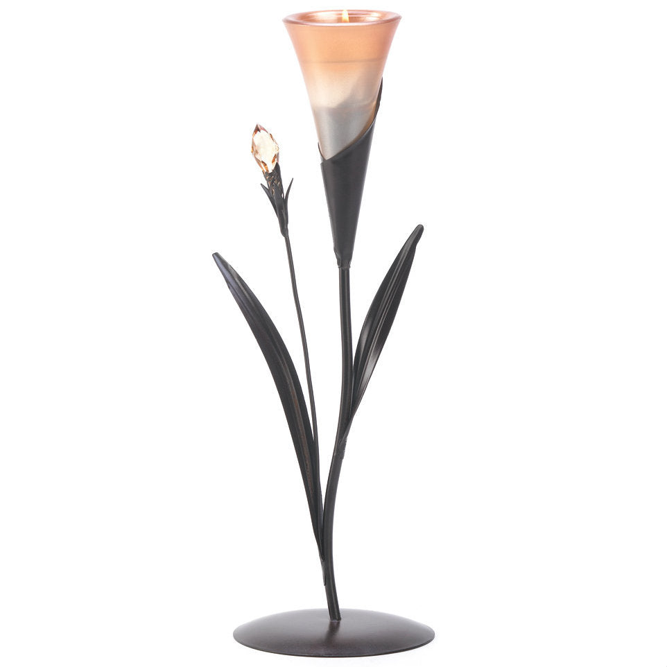 Single Lily Blossom Tea Light Holder