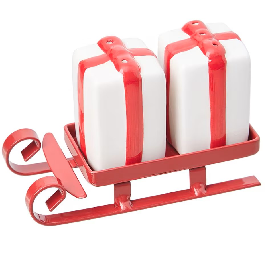 Sleigh Salt & Pepper Present Shakers