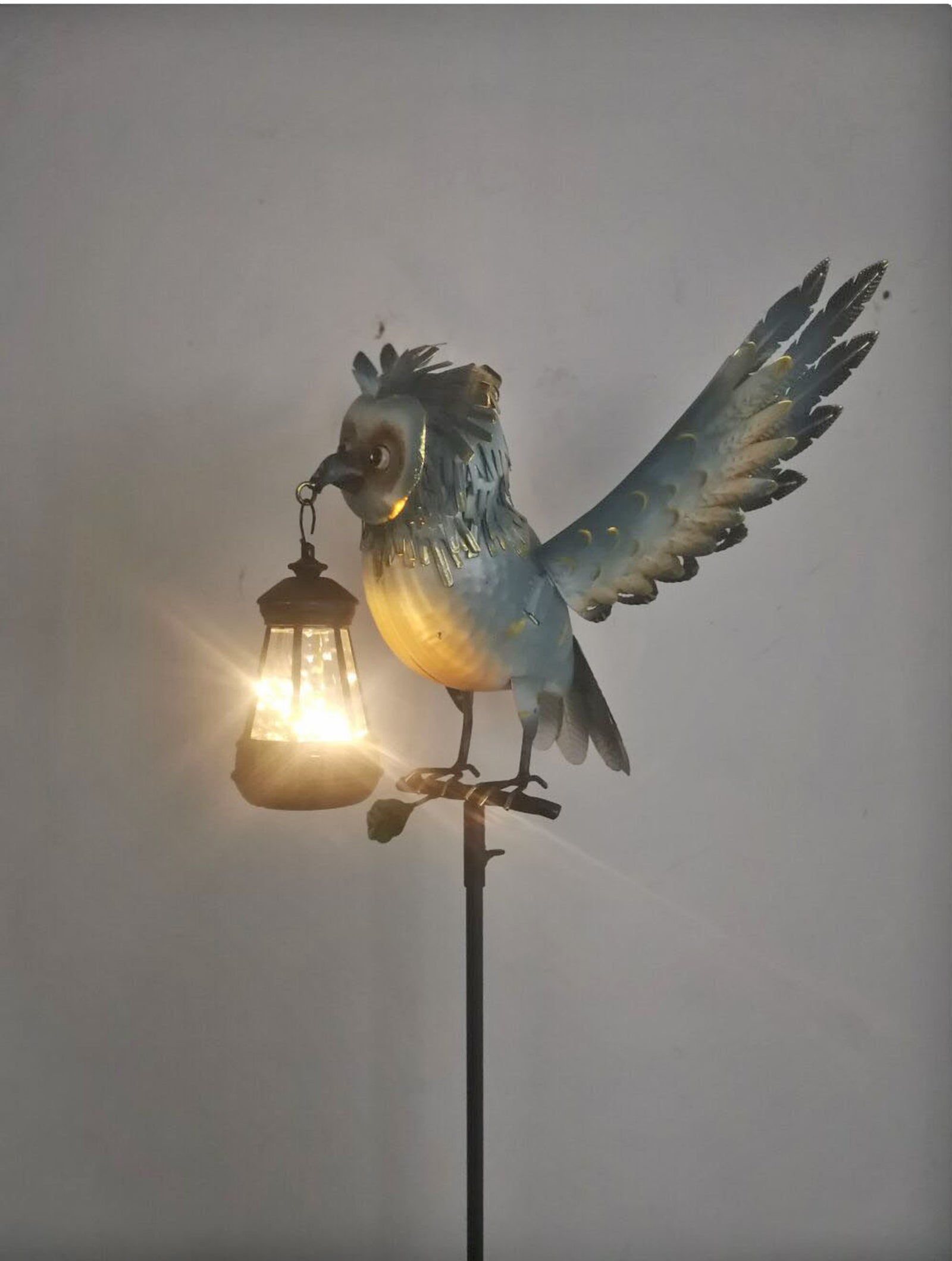 Solar Lighted Owl Stake