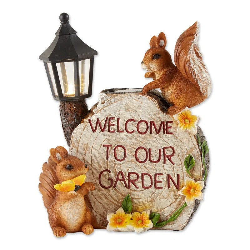 Solar Welcome To Our Garden Sign