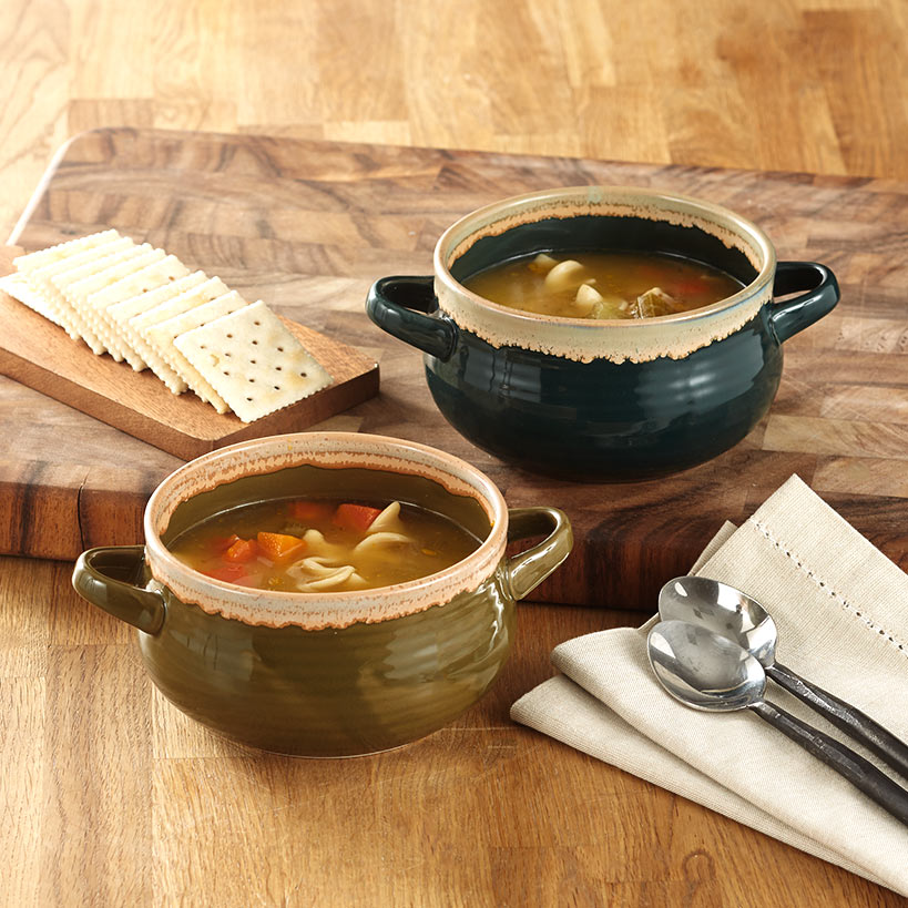 Stoneware Soup Bowl Set of 2