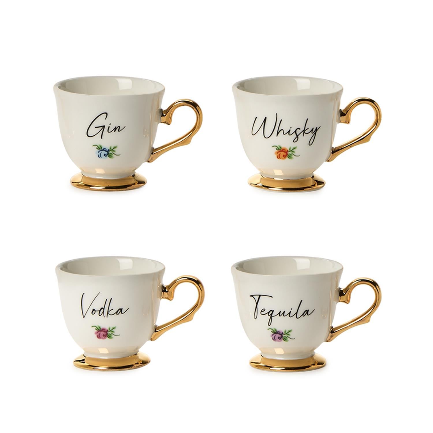 Teacup Shot Glasses S/4
