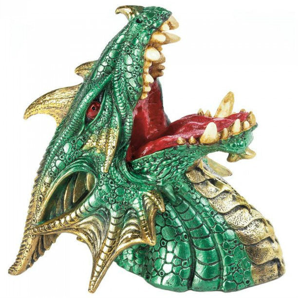 Green &amp; Gold Dragon Wine Bottle holder