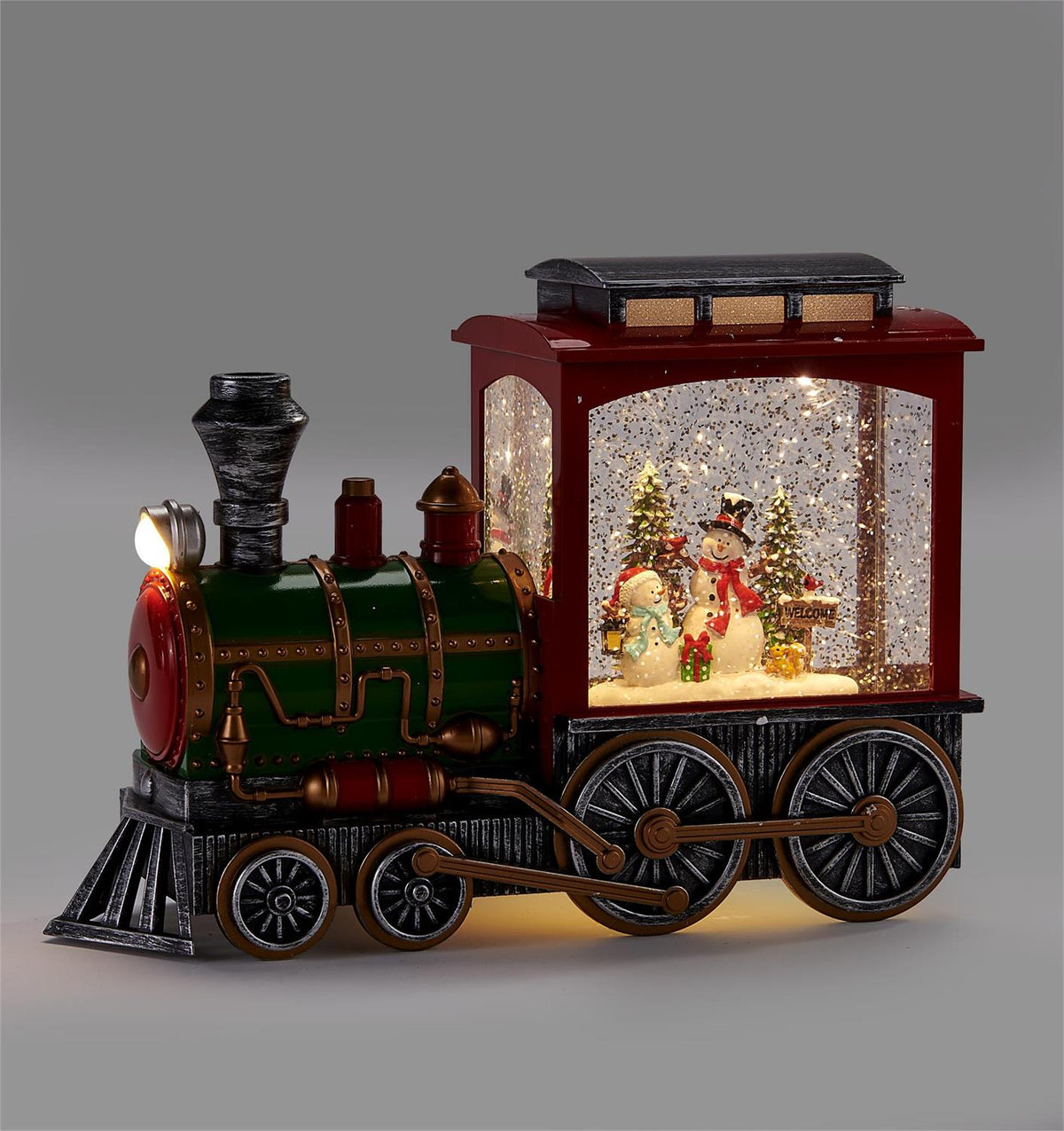 LED Christmas Train Water Globe