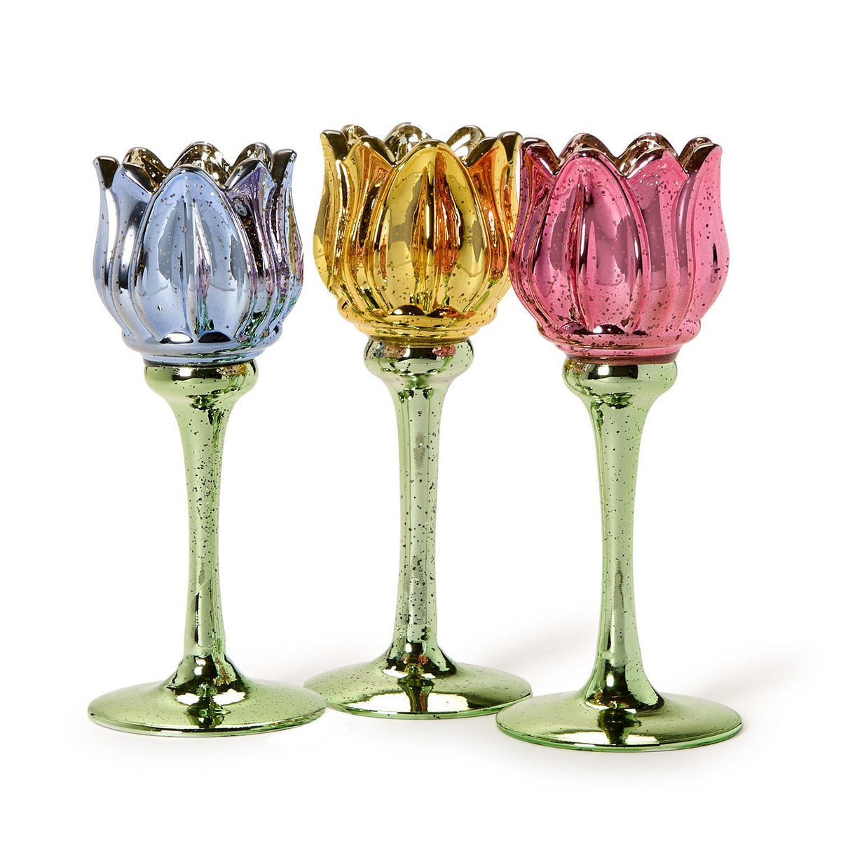 Tulip Stemmed Candle Holders