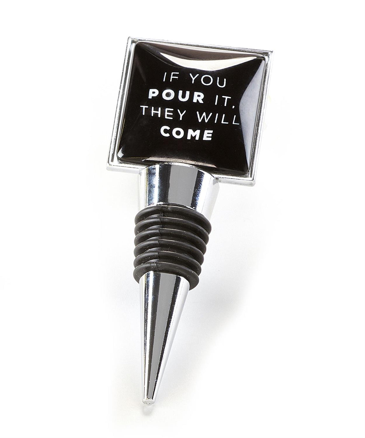Wine Glass & Bottle Stopper S/2