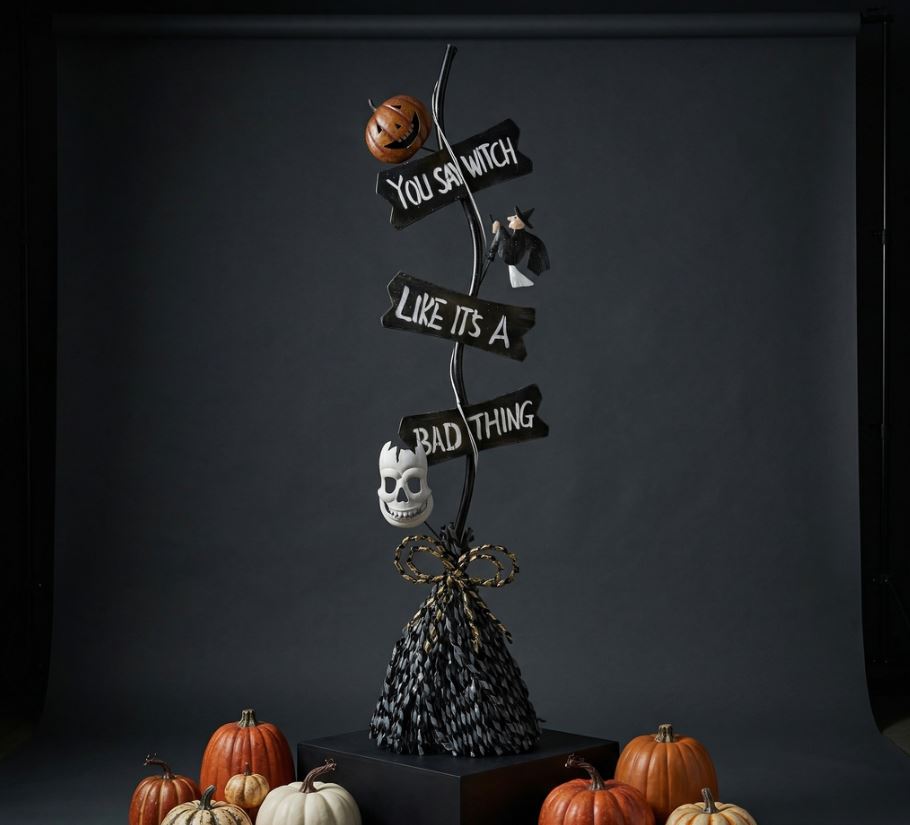 Halloween Broom Sign