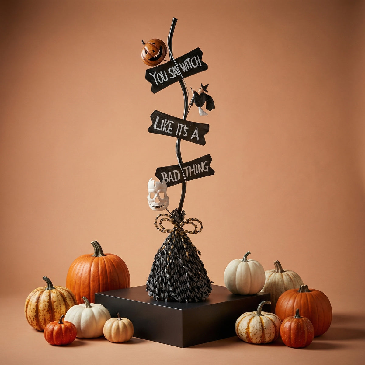 Halloween Broom Sign