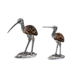 Egret Bird Sculptures Set of 2