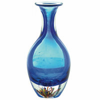 Blue Glass Vase | Art Glass Vase | AMP's Market Place