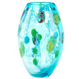 Glass Vase Decor | Glass Vase with Flourishes | AMP's Market Place