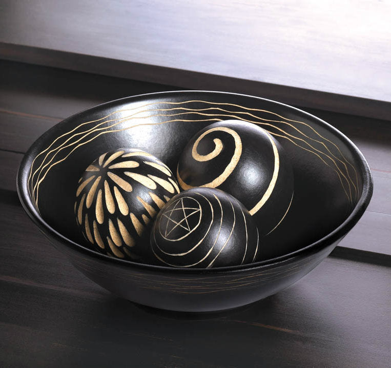 Tribal Wooden Bowl and Balls | Bowl and Balls | AMP's Market Place